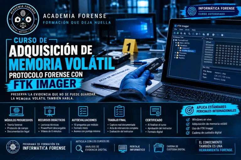 Adquisición de Memoria Volátil en Sistemas Windows: Protocolo Forense con FTK Imager